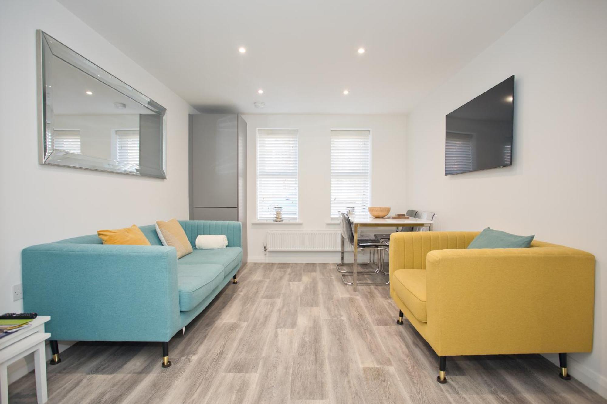 Sea Air - 2 Bedrooms - Parking - Mins To Beach Bournemouth Kültér fotó